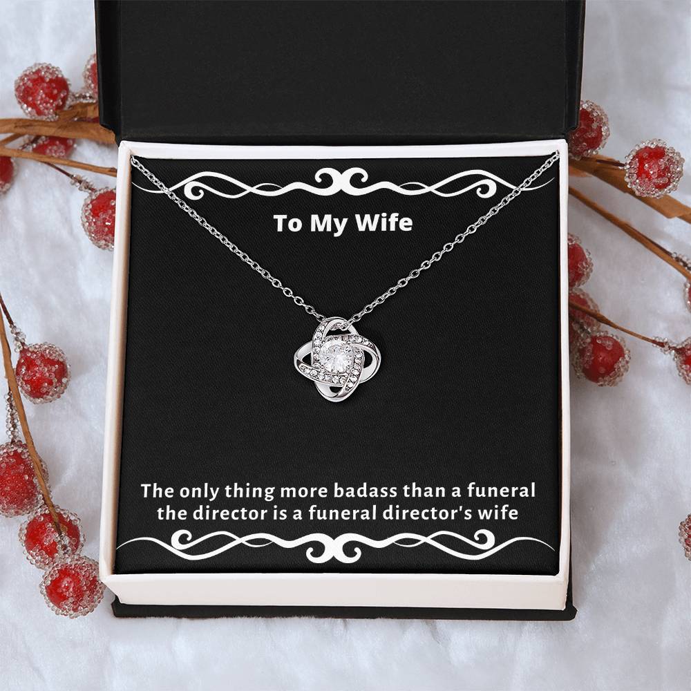 Almost Gone The  - Funny Gag Gifts For Badas Love Knot Necklace