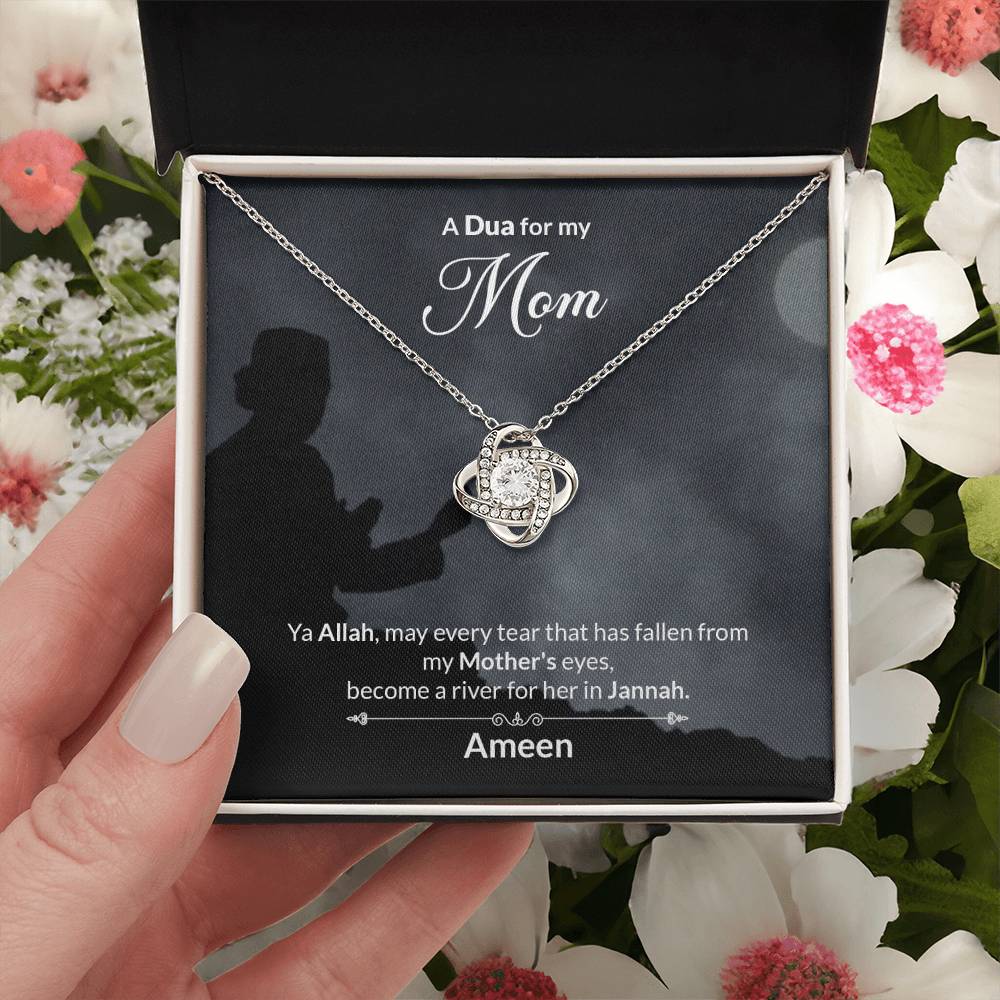 A Dua For My Mom Love Knot Necklace