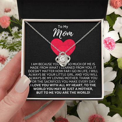 Premium Mother's Day Necklace Customize Gift For Your Loving Mom! ?? 3 Love Knot Necklace