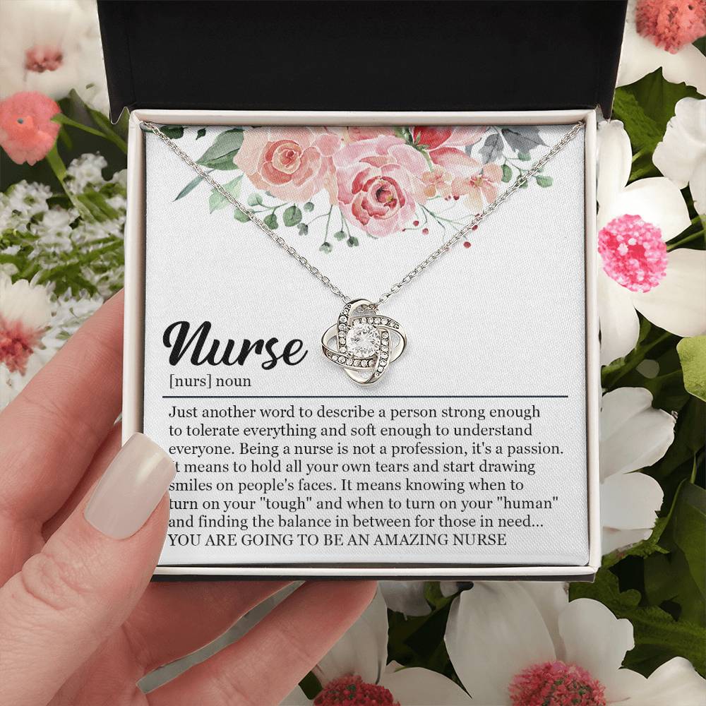 Graduation Gift For Nurse Nursing Graduation Gift Necklace New Nurse Gift For Graduation Nursing Studen Love Knot Necklace