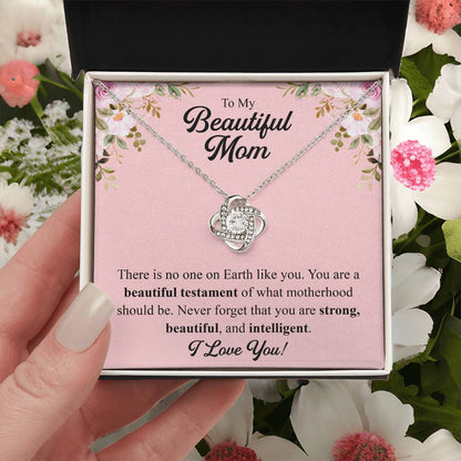 Mothers Day Gift From Daughter Mother Of The Groom Gift From Son Presents For Mom Birthday Sentimental Jewelry Necklace For Mom 2 Love Knot Necklace