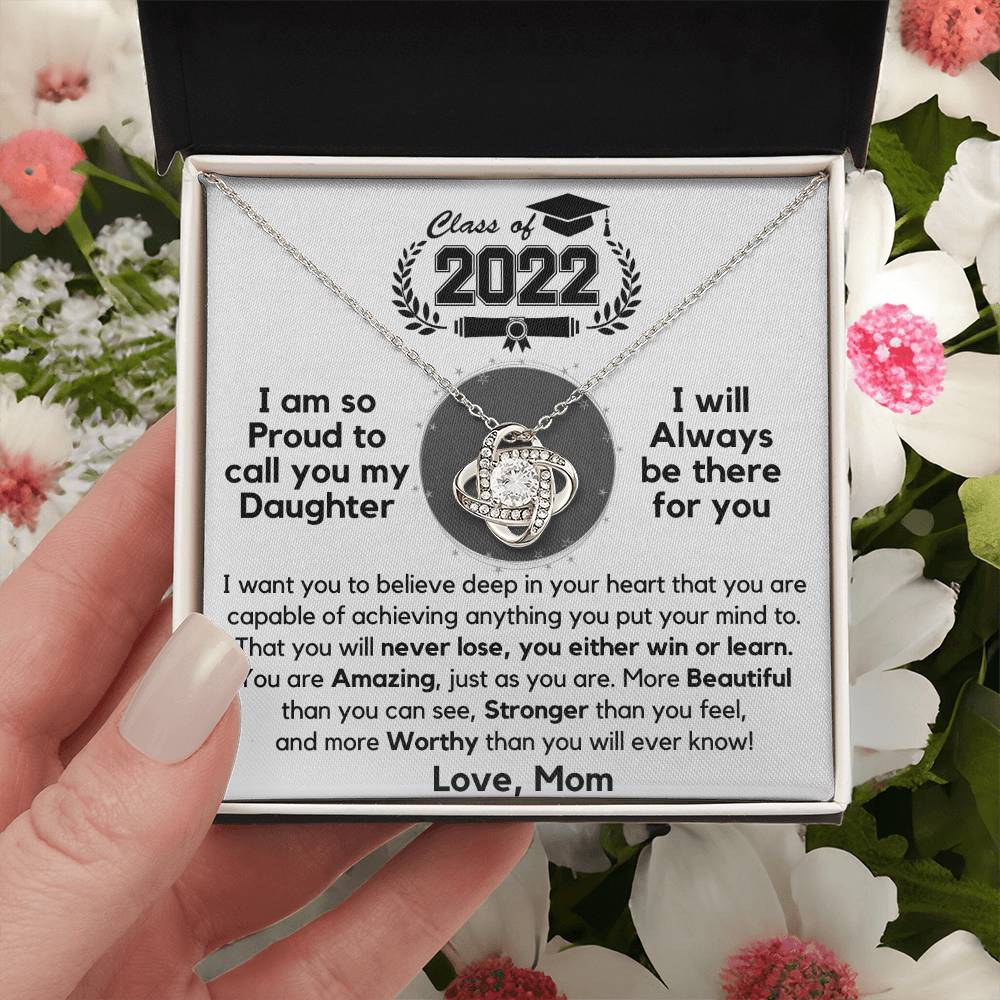 Just Released Class Of 2022 - Graduation Gift Necklace Fr Love Knot Necklace