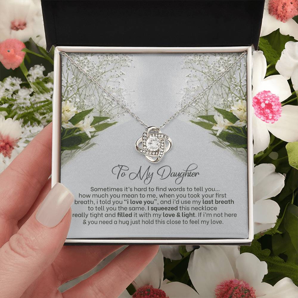 Love Knot Necklace For Daughter Almost Gone Love Knot Necklace