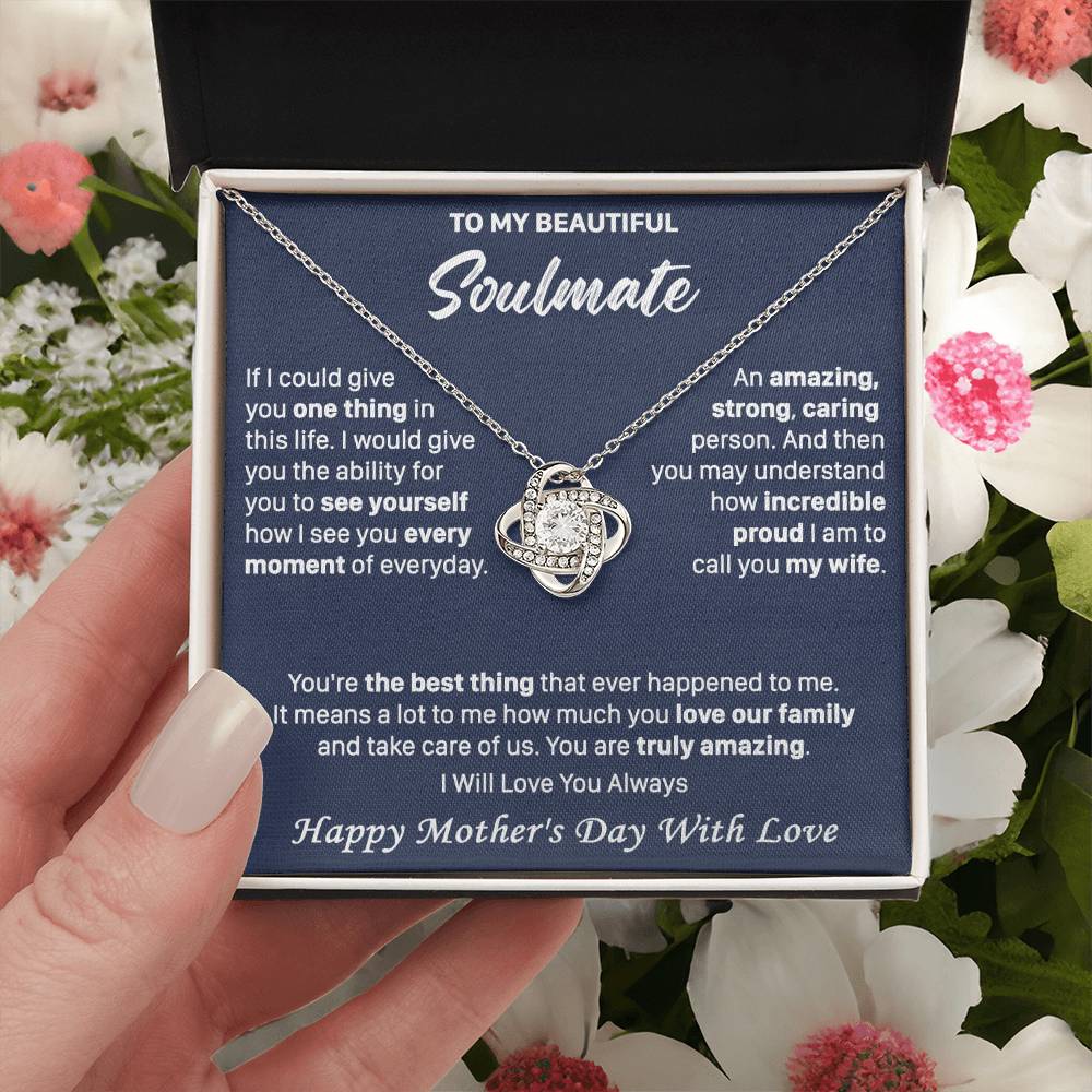 Gift For Your Soulmate See You Everyday Amazing Love Knot Necklace Love Knot Necklace