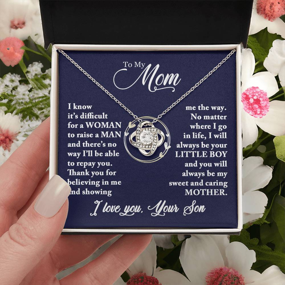 Mom - Caring Mother - Necklace Love Knot Necklace