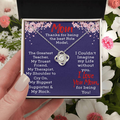 Necklace For Mom Love Knot Necklace