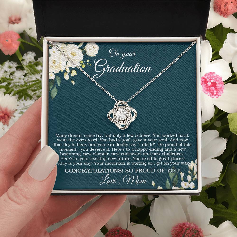 Graduation Gift For Daughter High School College Graduation Class Of 2022 Love Knot Necklace