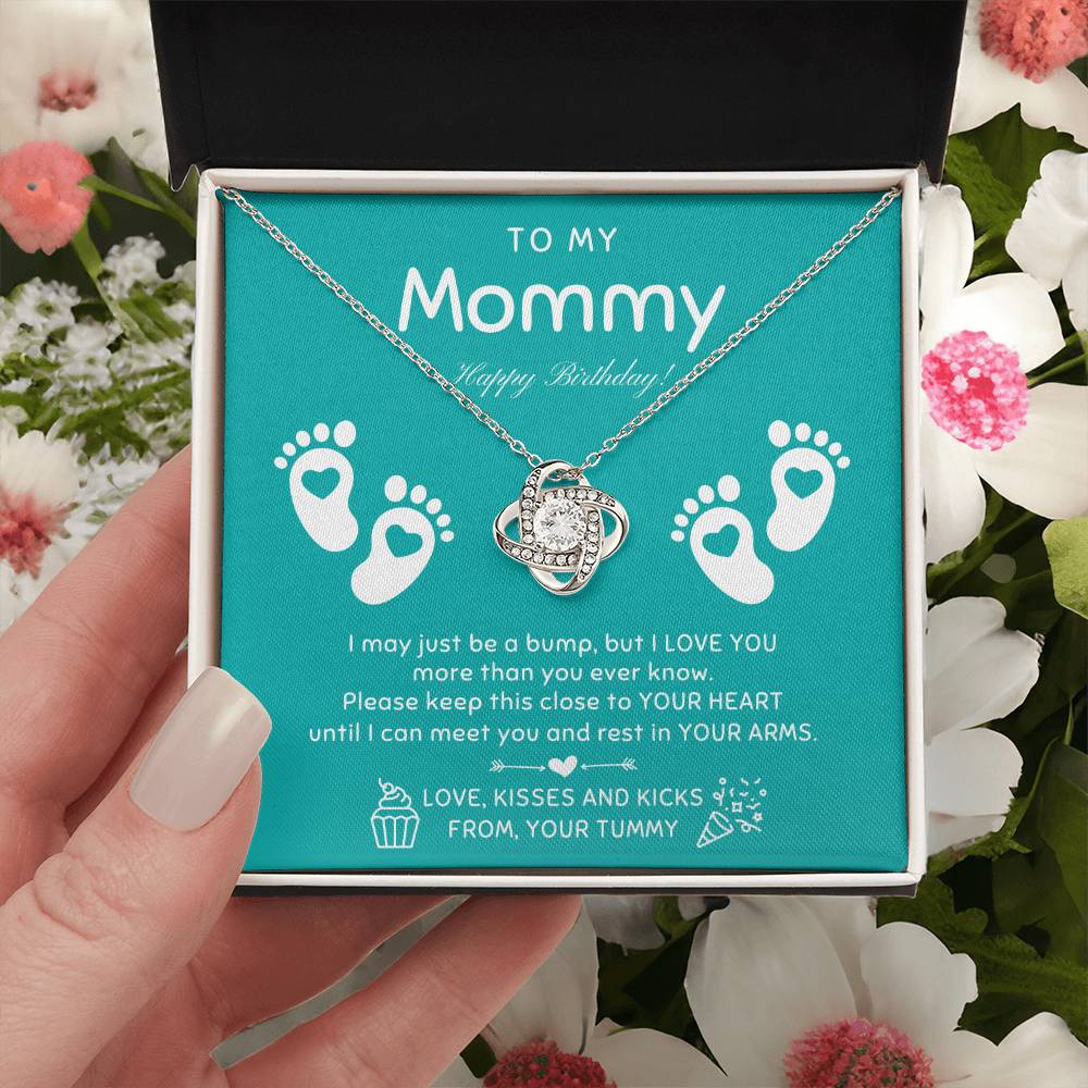 New Mom Birthday Pregnant Wife Birthday Gift Birthday Gift For Pregnant Wife Jewelry For Pregnant Wife Expecting Wife Birthday 1 Love Knot Necklace