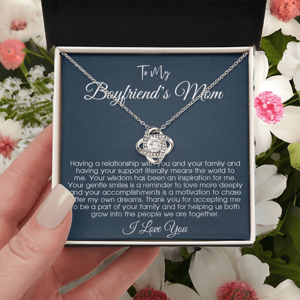 To My Boyfriends Mom Gift Gift For Boyfriend's Mom Boyfriend's Mom Birthday Mom Of Boyfriend Gift Mother's Day Gift For Boyfriend's Mom Love Knot Necklace