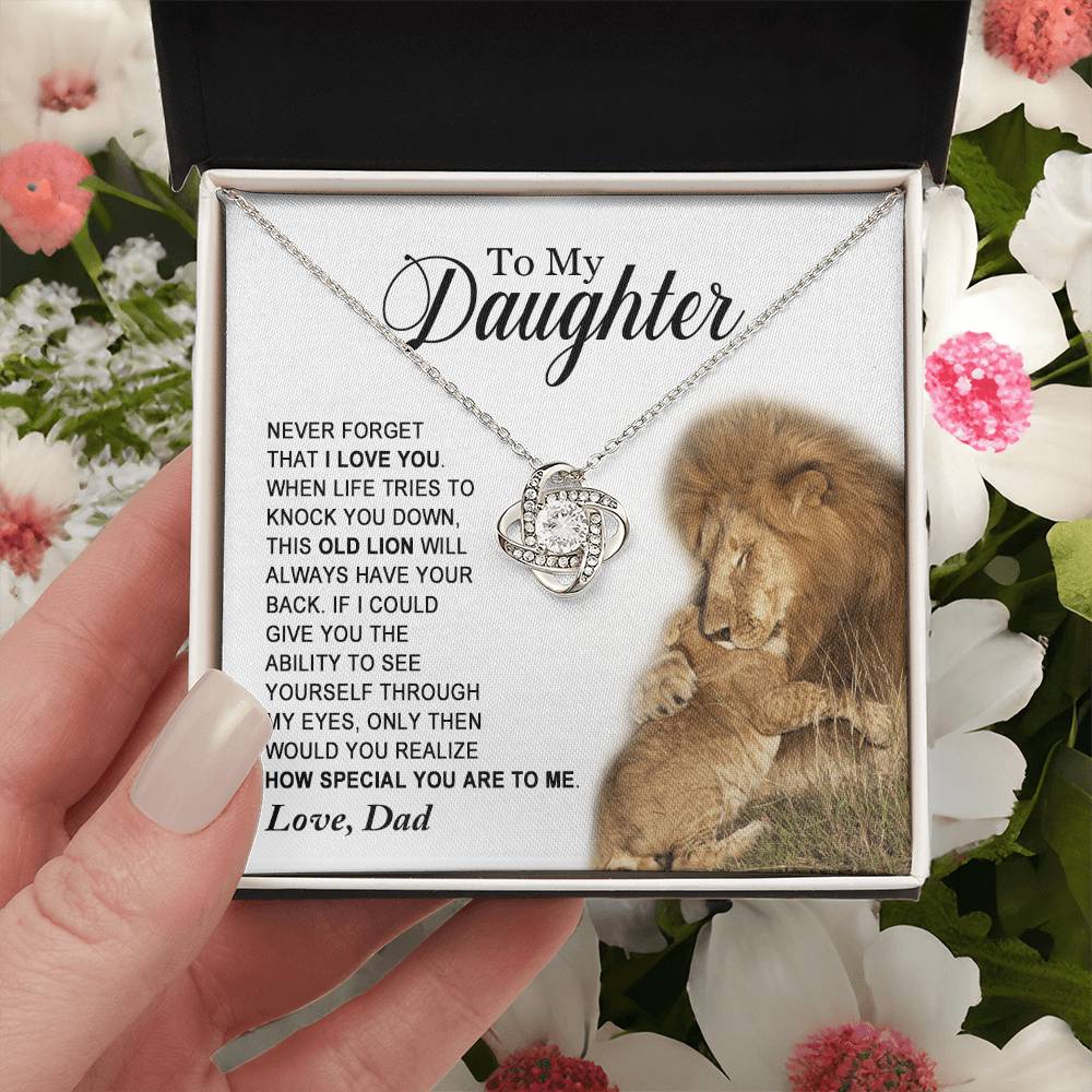 Daughter - How Special You Are To Me - Ne Love Knot Necklace