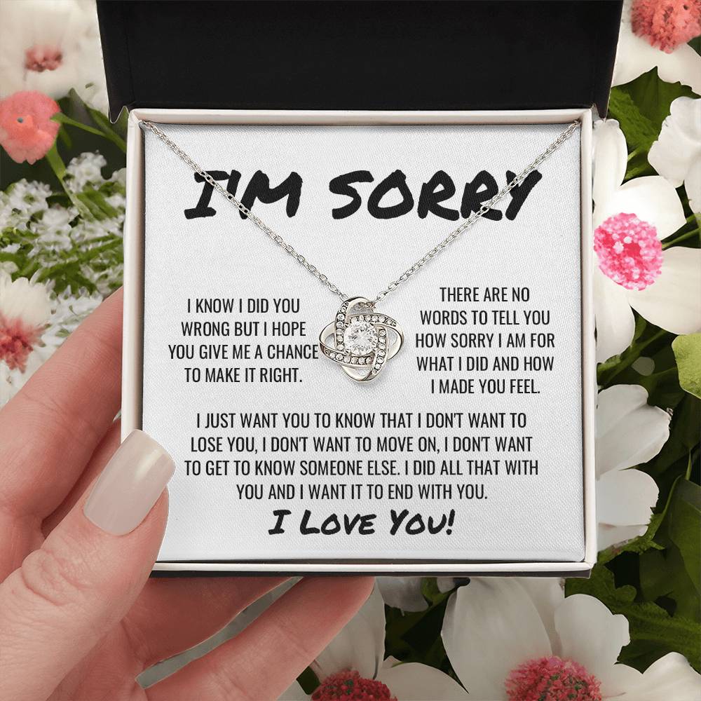 Sorry Apology 1 - Love Knot Necklace