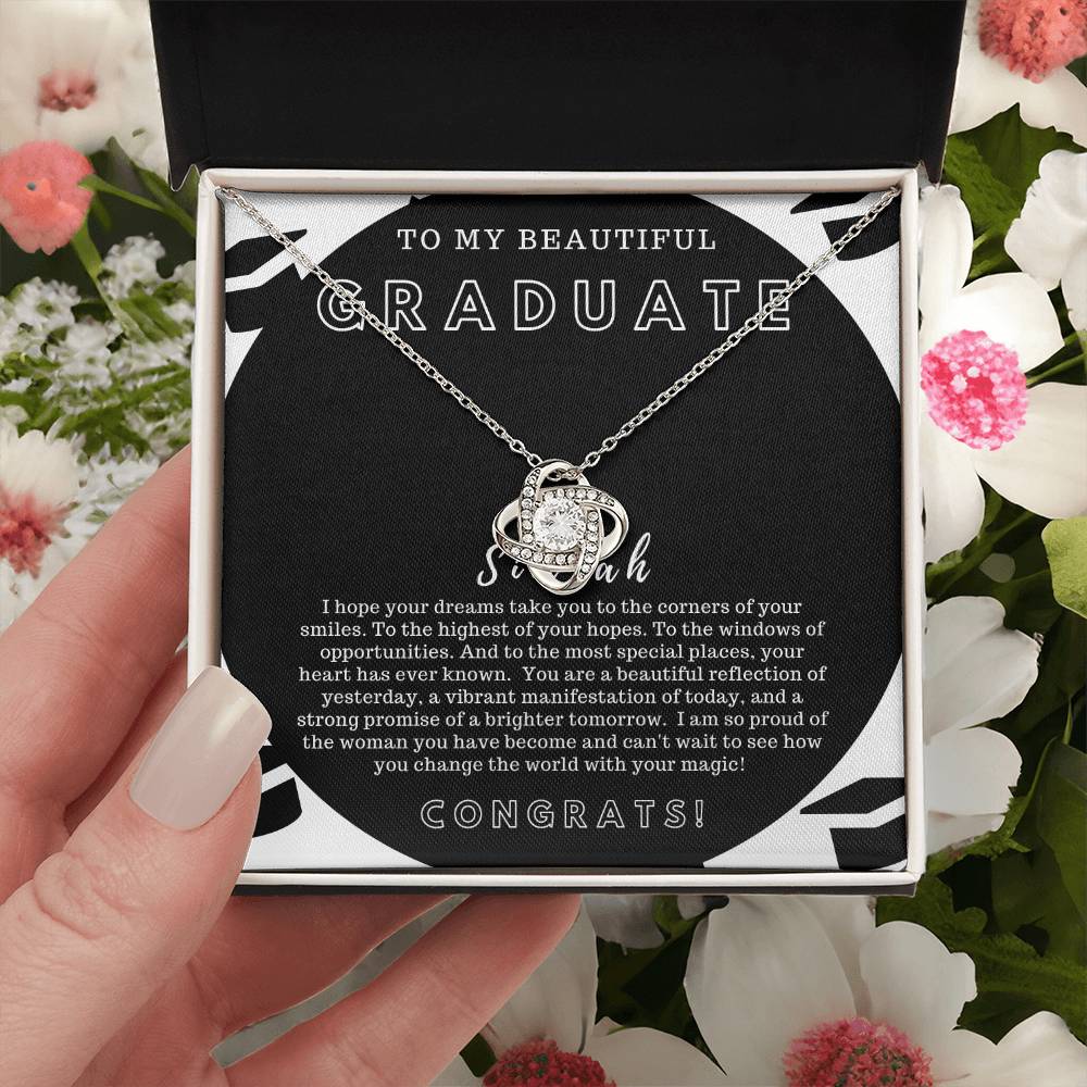 Graduation Gift For Best Friend Class Of 2022 Love Knot Necklace