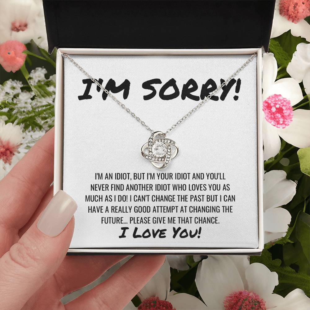Sorry Apology Necklace 9 Love Knot Necklace