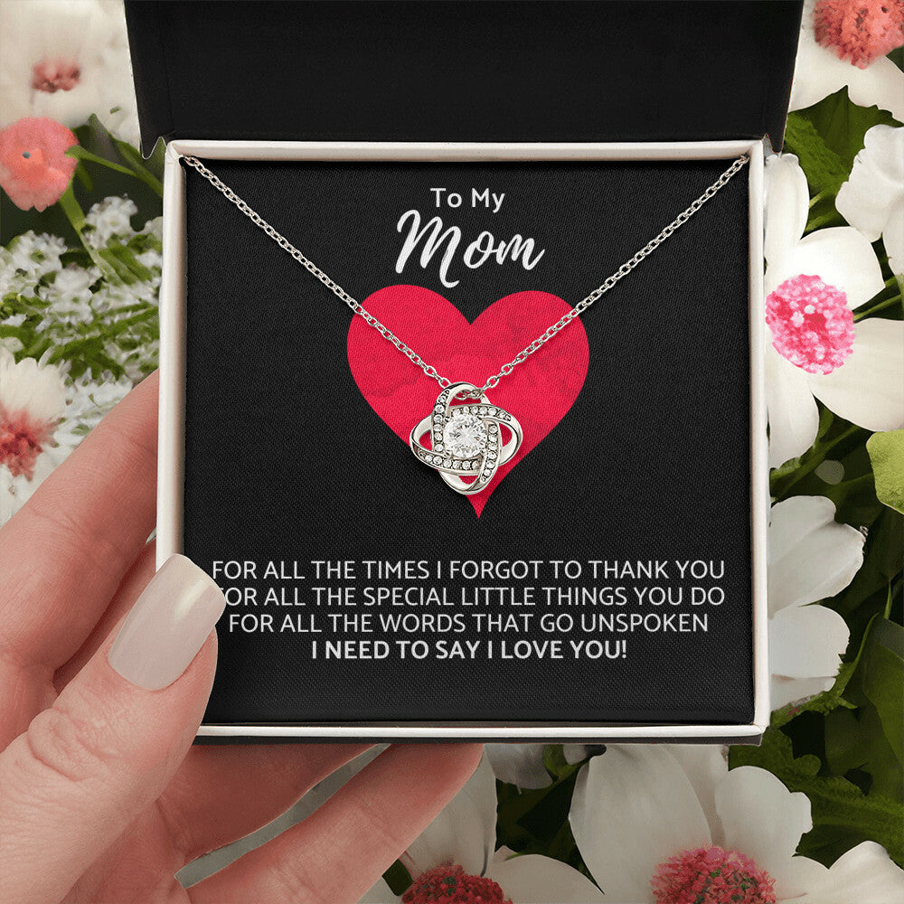 Premium Mother's Day Necklace Customize Gift For Your Loving Mom! ?? 1 Love Knot Necklace
