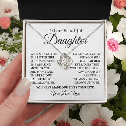 Heartfelt Mother's Day Gift For Daughter 5 Love Knot Necklace