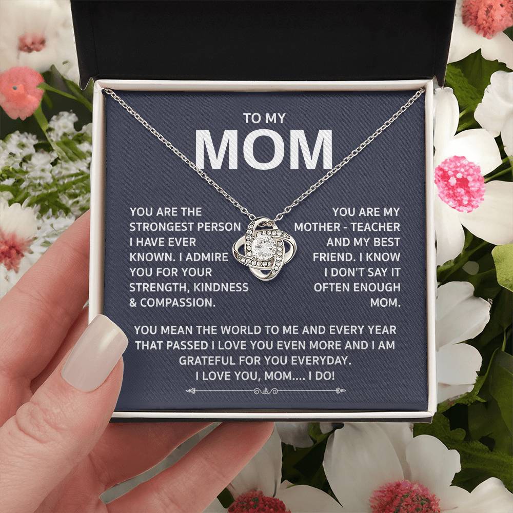 Love Knot Necklace For Mom Love Knot Necklace