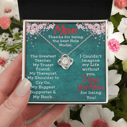 Necklace Gift For Mom Love Knot Necklace