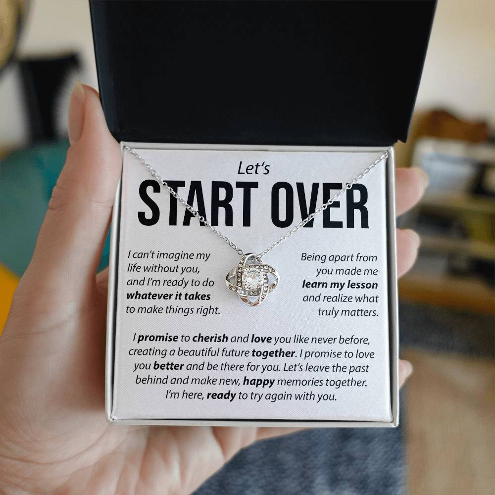 Let's Start Over - Love Knot Necklace Love Knot Necklace