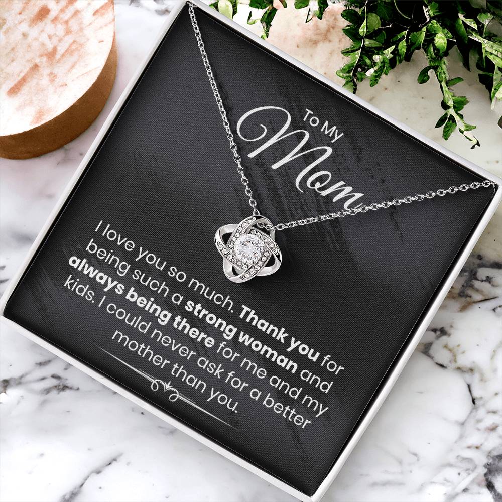 Almost Gone To My Mom - I Love You So Much - The Love Knot Necklace Love Knot Necklace