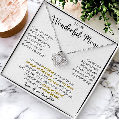 Gift For Mom - A Guiding  Love Knot Necklace