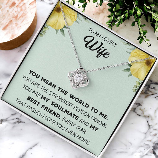 Silver Small Heart Cubic Zirconia Pendant Necklace Gift For Wife Sentimental Gifts For Mothers Day Gift For Wife Wife Anniversary Birthday Love Knot Necklace