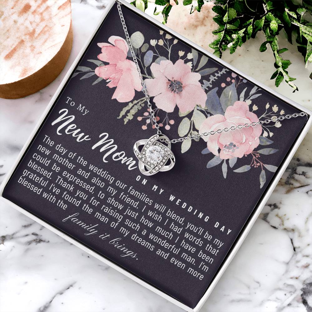 Mother In Law Wedding Gift Mother Of The Groom Gift From Bride Mom In Law Wedding Gift Mom In Law Gift From Bride Heartfelt Jewelr Love Knot Necklace