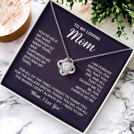 Mothers Day Gifts For Mom - Love Knot Necklace Love Knot Necklace