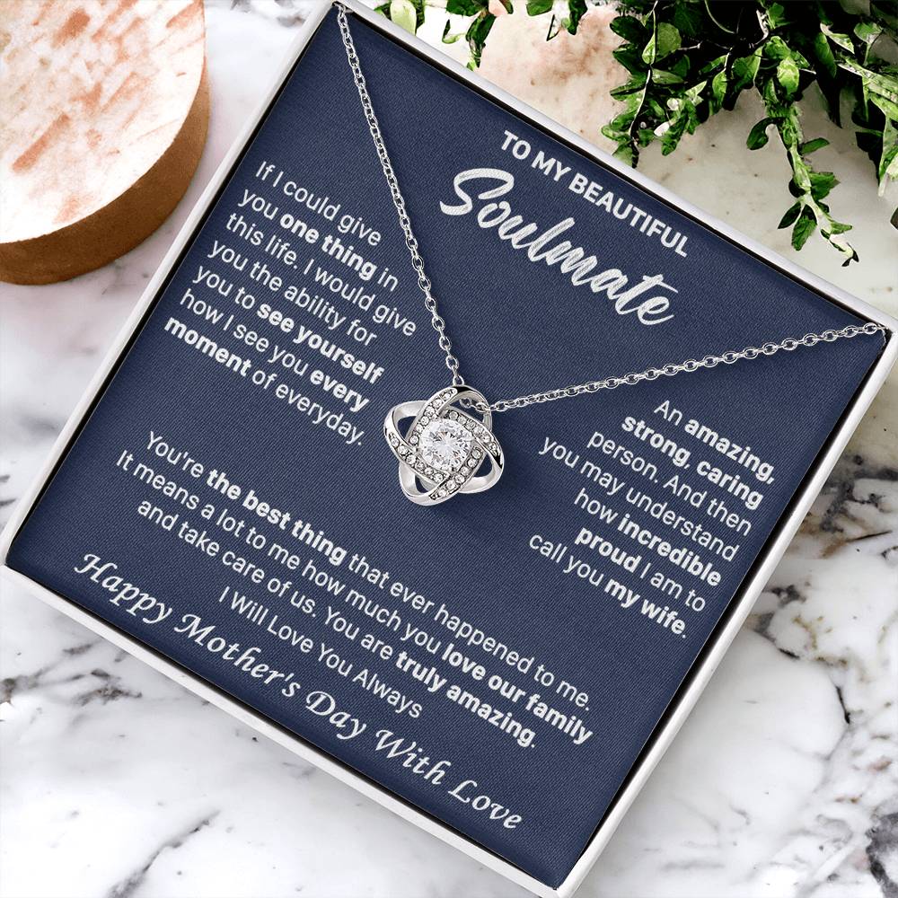 Gift For Your Soulmate See You Everyday Amazing Love Knot Necklace Love Knot Necklace