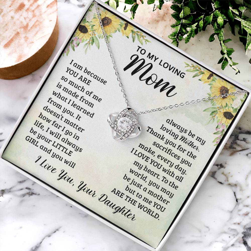 Mothers Day Gifts From Daughter - Love Knot Necklace Love Knot Necklace