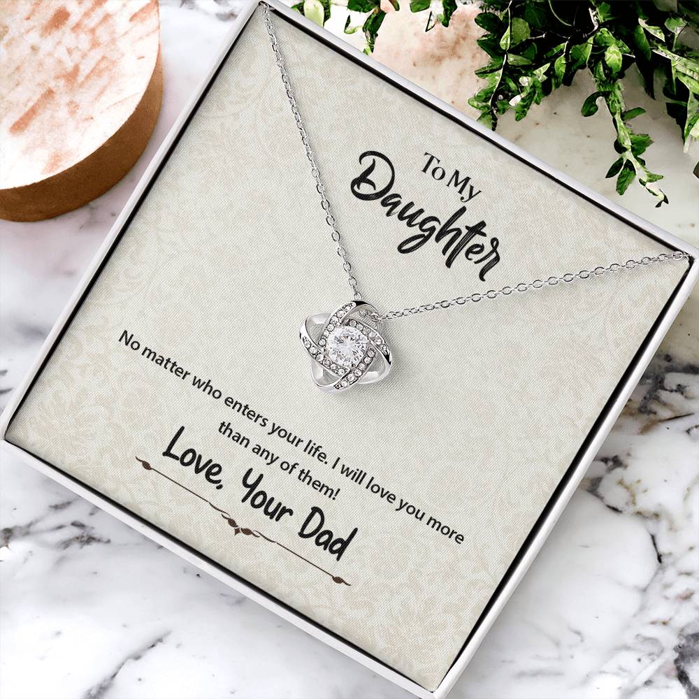 No Matter Who Enters Your Life - Necklace Love Knot Necklace