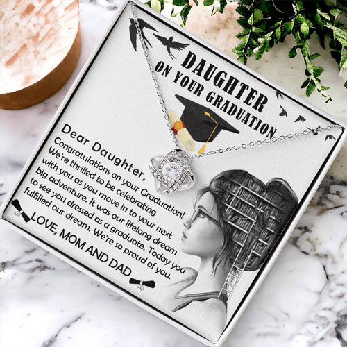 Graduation Necklace Graduation Gift For Daughter Graduation Gift Graduation Necklace Gift For Her Grad Necklace Gift Gift For Gr Love Knot Necklace