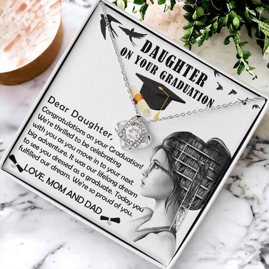 Graduation Necklace Graduation Gift For Daughter Graduation Gift Graduation Necklace Gift For Her Grad Necklace Gift Gift For Gr Love Knot Necklace