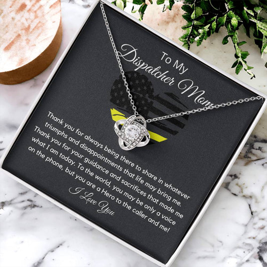 Dispatcher Mom Love Knot Necklace