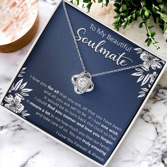 Gift For Your Soulmate - Truly Amazing - Love Knot Love Knot Necklace
