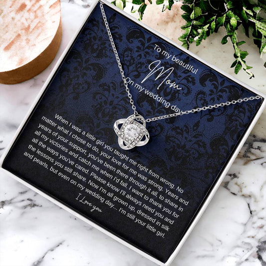 Mom Brid Love Knot Necklace
