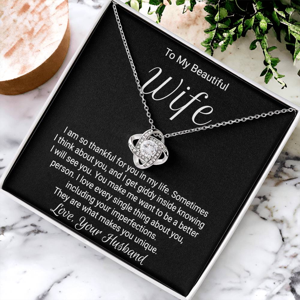 Gift For Wife Birthday - Love Knot Necklace Love Knot Necklace