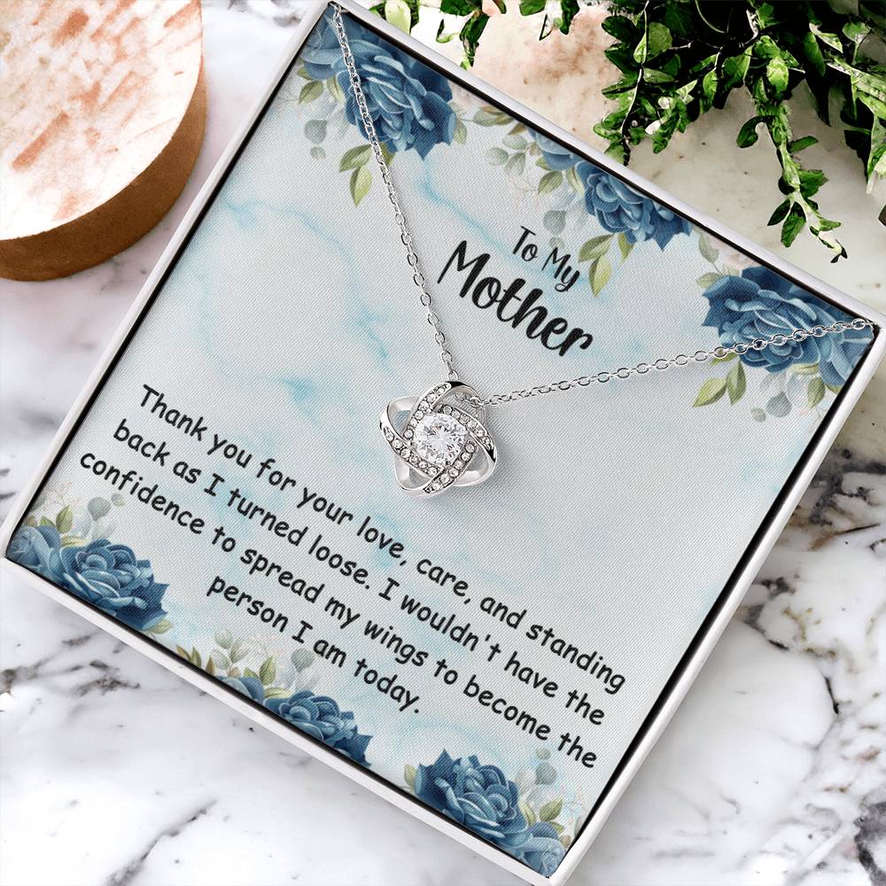 Mother's Day Happy Birthday Or Just To Say Thank You Mom -18 Love Knot Necklace