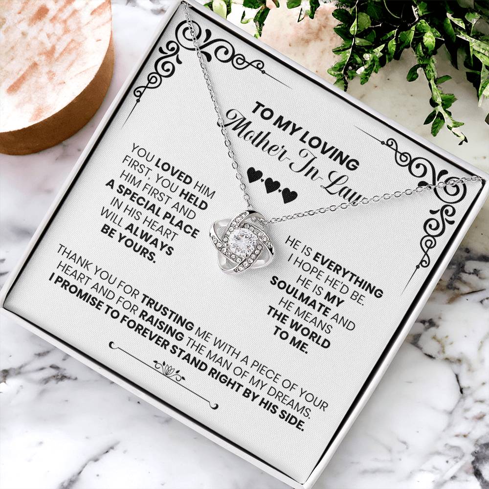 My Loving Mother-In-Law - The Love Knot Necklace Love Knot Necklace