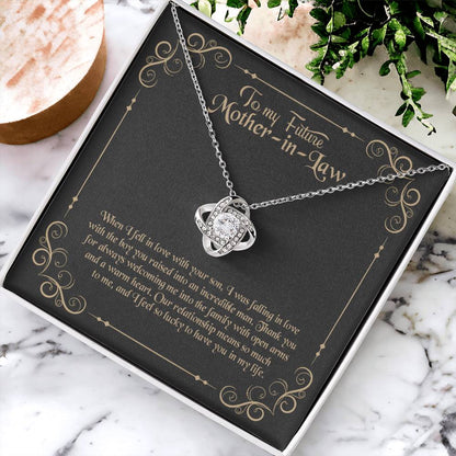 To My Future Mother In Law Love Knot Necklace