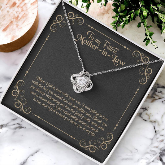 To My Future Mother In Law Love Knot Necklace