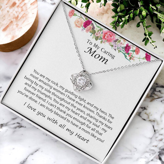 Mothers Day Necklace J Love Knot Necklace