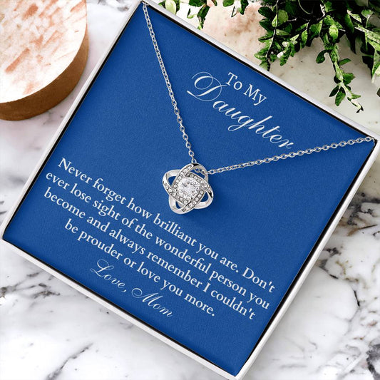 Happy Birthday Or Just To Say I Lo Love Knot Necklace
