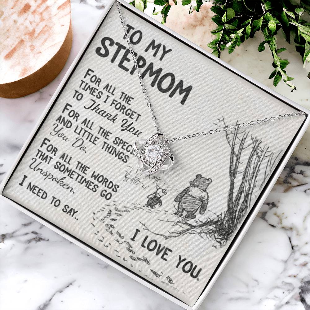 Meaningful Stepmom Bracelet Bonus Mom Bracelet Stepmom Birthday Gift Love Knot Necklace