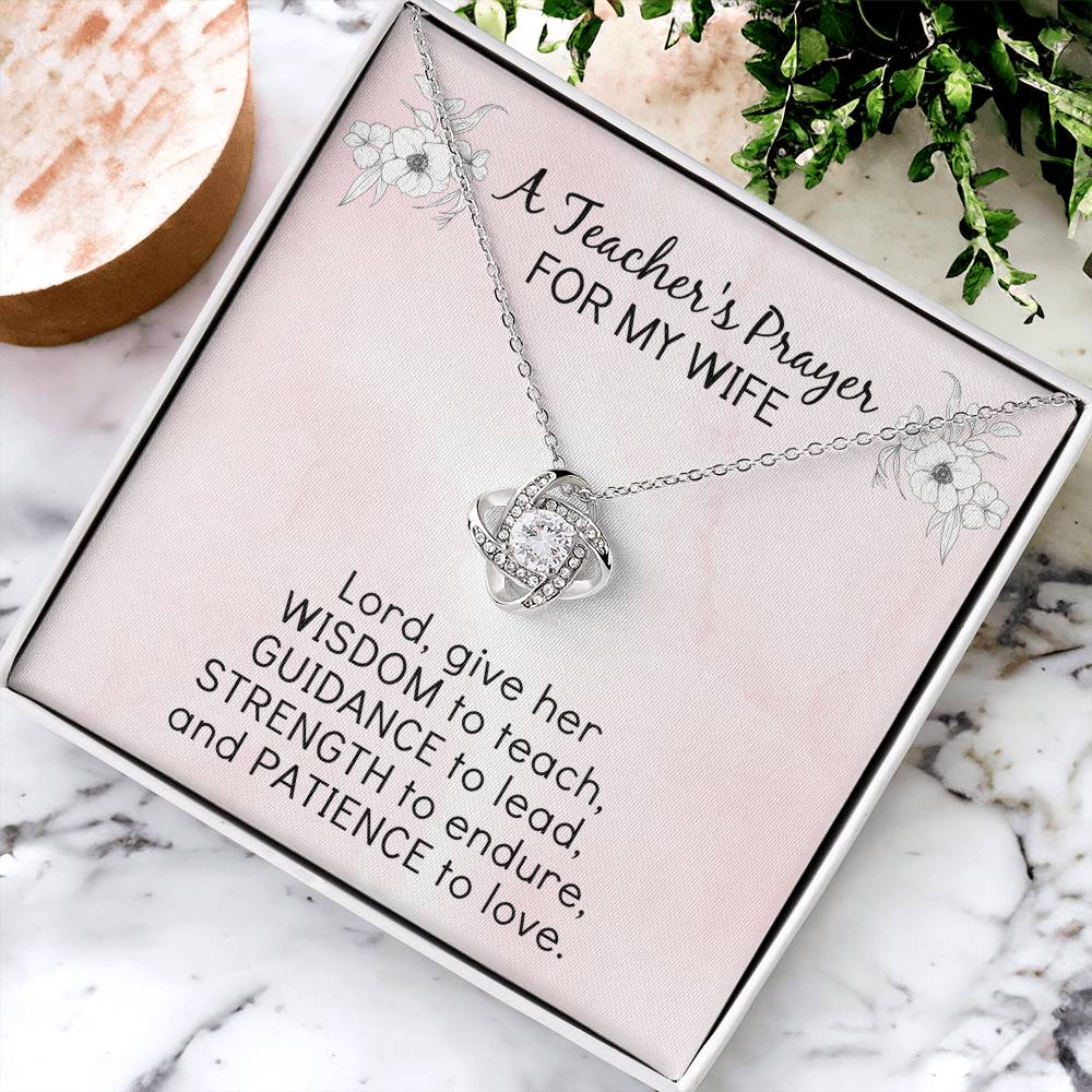 Mothers Day Gift For Wife Teacher Gifts Push Gift Ideas Wife Gift From Husband Wife Birthday Gift Ideas Wife Mother&#39;S Day Necklaces Love Knot Necklace