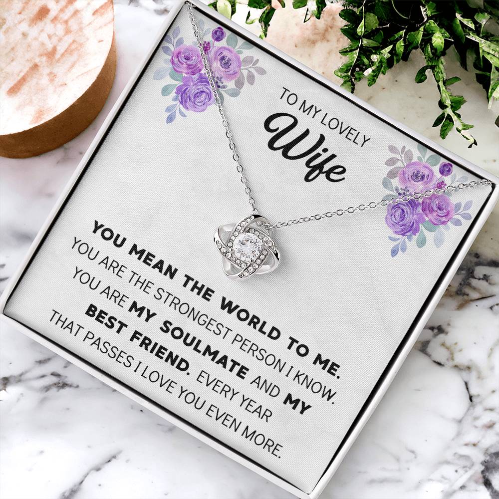 Silver Small Heart Cubic Zirconia Pendant Necklace Gift For Wife Sentimental Gifts For Mothers Day Gift For Wife Wife Anniversary Birthday 1 Love Knot Necklace