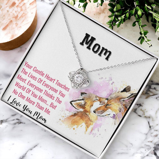 Mother's Day Mom's Birthday Or Just Time To Say I Love You Mom - 12 Love Knot Necklace
