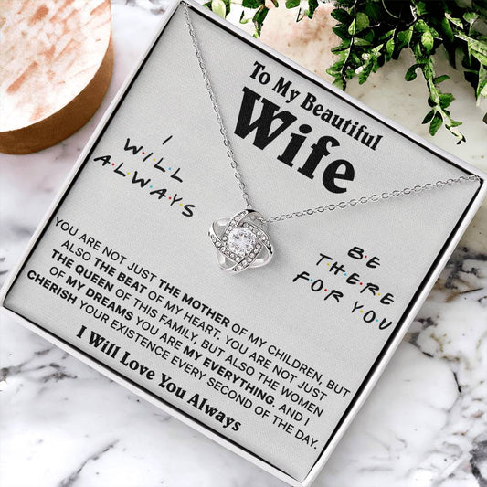 Gift For Wife Lux Be There The Mother Love Knot Necklace Love Knot Necklace