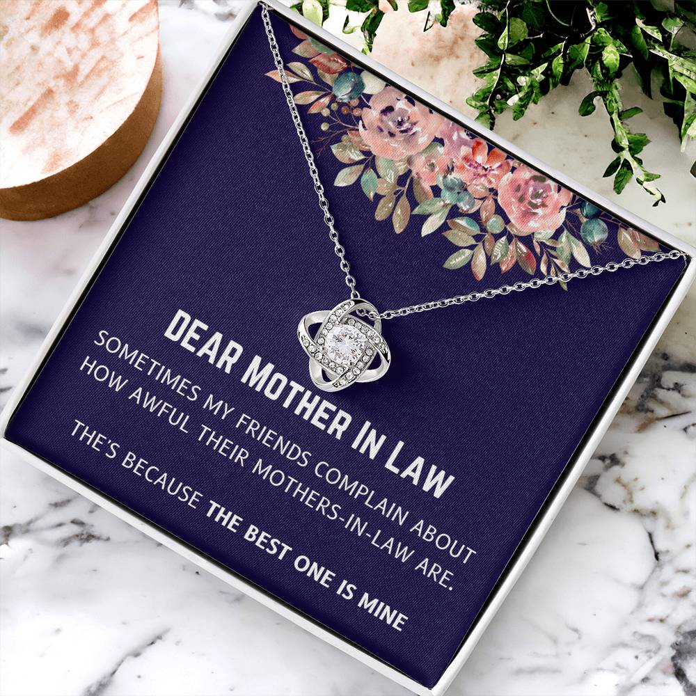 Best Mother In Law Is Mine Love Knot Necklace