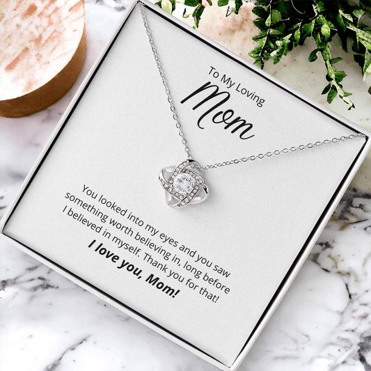 Thank You For Believing In Me ?? 1 Love Knot Necklace
