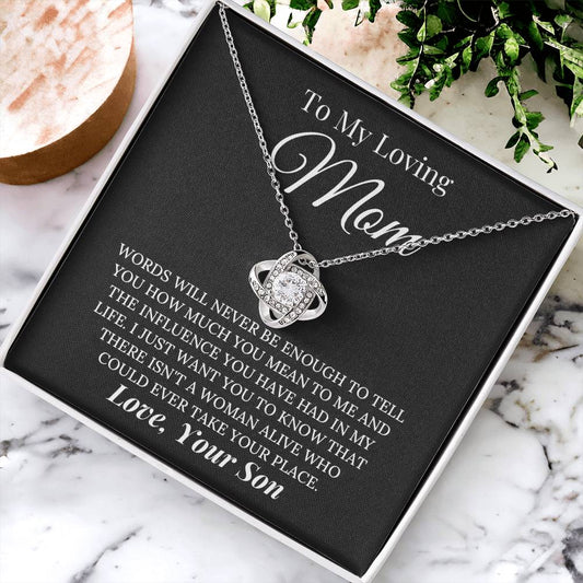 Heartfelt Mother's Day Gift For Mom Love Knot Necklace 1